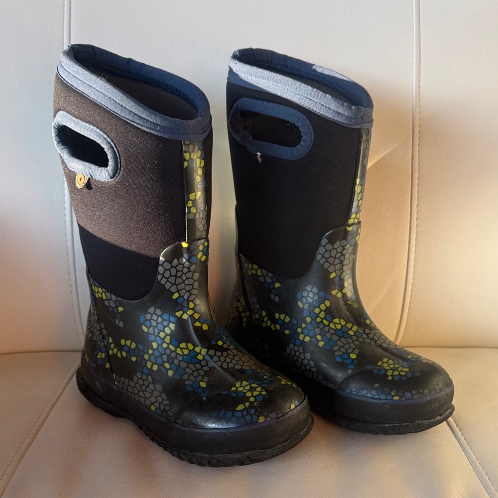 Bogs Axel Classic Seamless Waterproof Rain Boots - Kids, Size 11 / Euro 27